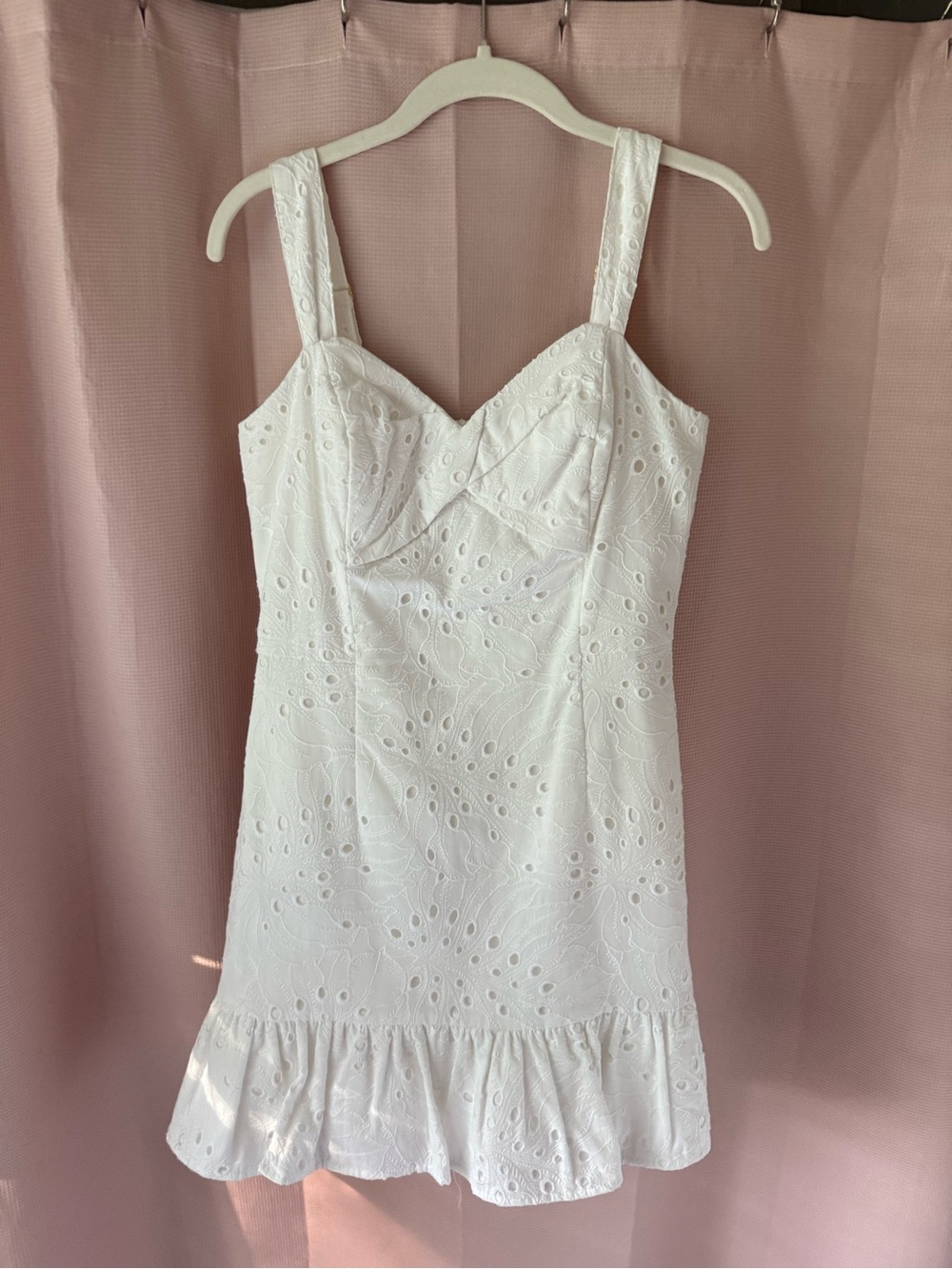 Lilly Pulitzer White Eyelet Sweetheart Strap Romper - Picture 2 of 7